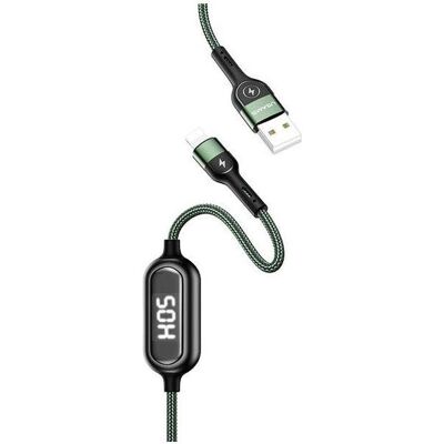 Usams USB-A to Lightning 1.2m cable black (63801-uniw) (1.20 m, USB 3.2 Gen 1), Câble USB - Publicité Usams USB-A to Lightning 1.2m cable black (63801-uniw) (1.20 m, USB 3.2 Gen 1), Câble USB - Publicité
