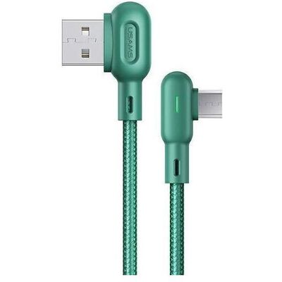 Usams USB-A USB cable - microUSB 1.2 m green (6958444948614) (1.20 m), Câble USB - Publicité Usams USB-A USB cable - microUSB 1.2 m green (6958444948614) (1.20 m), Câble USB - Publicité