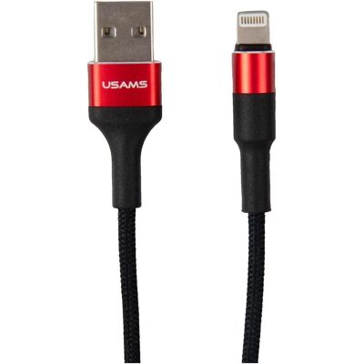 USAMS Modèle SJ220IP02 - Rouge 1,2m Câble de Charge - Publicité USAMS Modèle SJ220IP02 - Rouge 1,2m Câble de Charge - Publicité