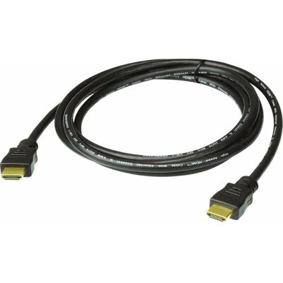 Aten Câble HDMI High Speed avec Ethernet (2 m), Câble vidéo, Noir - Publicité Aten Câble HDMI High Speed avec Ethernet (2 m), Câble vidéo, Noir - Publicité