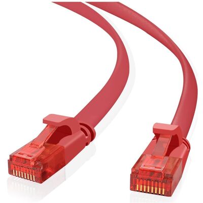 Helos Câble patch ultra slim U/UTP Cat 6 rouge 0,5m (U/UTP, UTP, CAT6, 0.50 m), Câble réseau - Publicité Helos Câble patch ultra slim U/UTP Cat 6 rouge 0,5m (U/UTP, UTP, CAT6, 0.50 m), Câble réseau - Publicité