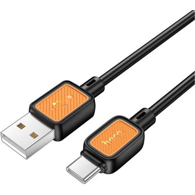 Hoco Cable cable USB A to Typ C 3A X108 1 m black (1 m), Câble USB - Publicité Hoco Cable cable USB A to Typ C 3A X108 1 m black (1 m), Câble USB - Publicité