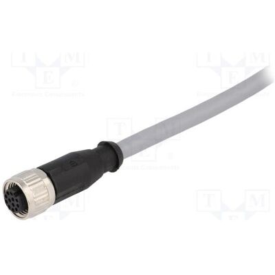 Harting Connecteur : prise femelle M12 Broches : 12 Câbles droits de 1,5 m, Câble + prise électronique - Publicité Harting Connecteur : prise femelle M12 Broches : 12 Câbles droits de 1,5 m, Câble + prise électronique - Publicité