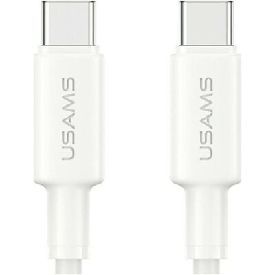 Usams U90 cable 60W USB-C to USB-C white (1 m, USB 2.0, 60 W), Câble USB - Publicité Usams U90 cable 60W USB-C to USB-C white (1 m, USB 2.0, 60 W), Câble USB - Publicité