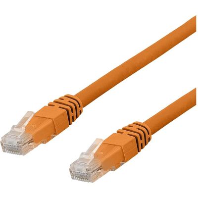 Deltaco Deltaco TP-61ORAU - Câble réseau U/UTP Cat 6A 1m - Orange - Publicité Deltaco Deltaco TP-61ORAU - Câble réseau U/UTP Cat 6A 1m - Orange - Publicité