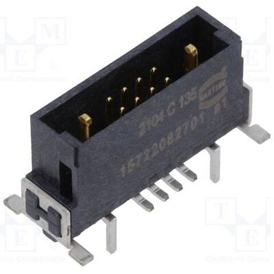 Harting Connecteur : prise mâle pour connexion carte à carte (PCB à PCB) Nombre de broches : 10 (2+8),, Câble + prise électronique - Publicité Harting Connecteur : prise mâle pour connexion carte à carte (PCB à PCB) Nombre de broches : 10 (2+8),, Câble + prise électronique - Publicité
