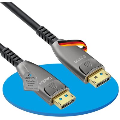 Purelink sonero Câble prolongateur DisplayPort 8K en fibre optique - 20m (20 m), Câble vidéo - Publicité Purelink sonero Câble prolongateur DisplayPort 8K en fibre optique - 20m (20 m), Câble vidéo - Publicité