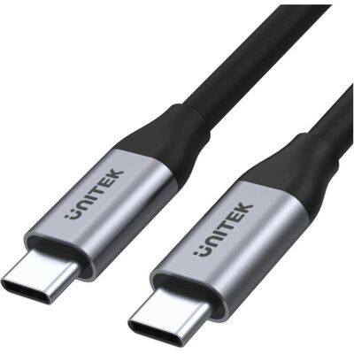 Unitek C14091ABK - Câble USB-C - 2m - Noir - Publicité Unitek C14091ABK - Câble USB-C - 2m - Noir - Publicité