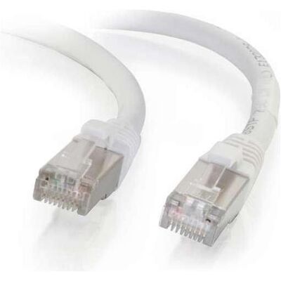 Mercodan KAT6A S/FTP 0,5m, Hvid (S/FTP, CAT6a, 0.50 m), Câble réseau - Publicité Mercodan KAT6A S/FTP 0,5m, Hvid (S/FTP, CAT6a, 0.50 m), Câble réseau - Publicité