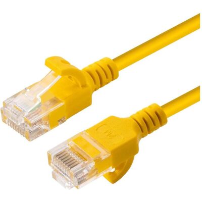 MicroConnect Câble Réseau 5m Jaune Cat6a U/UTP Fin - Publicité MicroConnect Câble Réseau 5m Jaune Cat6a U/UTP Fin - Publicité
