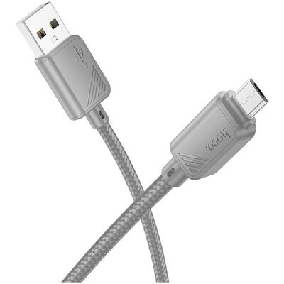 Hoco Cable cable USB A to Micro USB 2,4A X113 1 m gray (1 m, USB 3.2 Gen 1), Câble USB - Publicité Hoco Cable cable USB A to Micro USB 2,4A X113 1 m gray (1 m, USB 3.2 Gen 1), Câble USB - Publicité