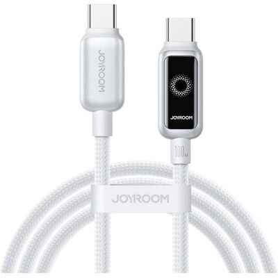 Joyroom USB-C to USB-C Fast Charging Data Cable 100W, 1.2m - White (1.20 m, USB 2.0, 100 W), Câble USB - Publicité Joyroom USB-C to USB-C Fast Charging Data Cable 100W, 1.2m - White (1.20 m, USB 2.0, 100 W), Câble USB - Publicité