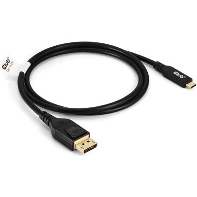 Club 3D USB type C - DisplayPort (1 m), Câble vidéo, Noir - Publicité Club 3D USB type C - DisplayPort (1 m), Câble vidéo, Noir - Publicité
