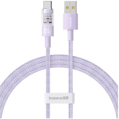 Câble de charge rapide Baseus Gem USB A à USB C - 1m - Violet - Publicité Câble de charge rapide Baseus Gem USB A à USB C - 1m - Violet - Publicité