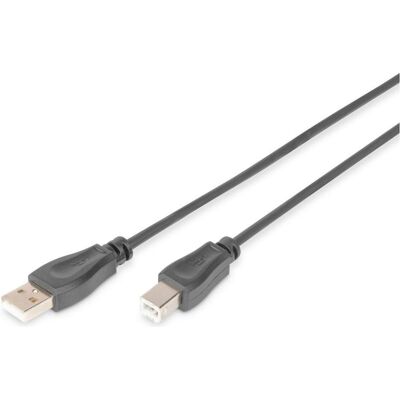 Digitus Câble de connexion USB 2.0, USB A vers USB-B, noir (3 m, USB 2.0), Câble USB - Publicité Digitus Câble de connexion USB 2.0, USB A vers USB-B, noir (3 m, USB 2.0), Câble USB - Publicité