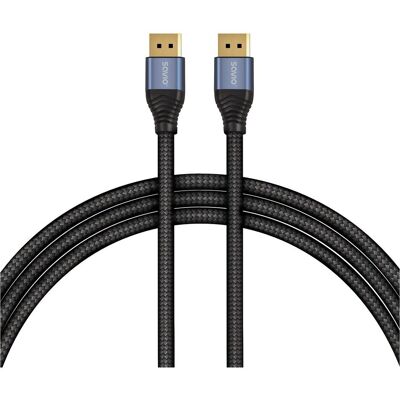 Savio Kabel CL-211 Kabel DisplayPort 2.1, 3m (3 m), Câble vidéo, Noir - Publicité Savio Kabel CL-211 Kabel DisplayPort 2.1, 3m (3 m), Câble vidéo, Noir - Publicité