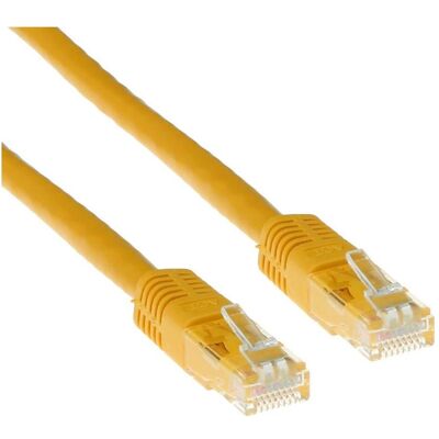ACT Câble patch CAT6 U/UTP jaune de 3 mètres avec connecteurs RJ45. Cat6 u/utp jaune 3.00m (U/UTP, CAT6, 3 m), Câble réseau - Publicité ACT Câble patch CAT6 U/UTP jaune de 3 mètres avec connecteurs RJ45. Cat6 u/utp jaune 3.00m (U/UTP, CAT6, 3 m), Câble réseau - Publicité