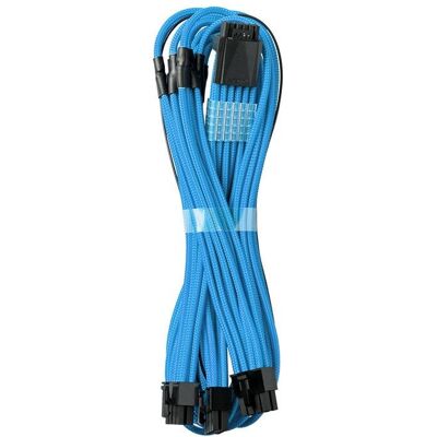 Câble PCI-e 12VHPWR bleu clair CableMod pour Corsair - 60cm - Câble d'alimentation PC - Publicité Câble PCI-e 12VHPWR bleu clair CableMod pour Corsair - 60cm - Câble d'alimentation PC - Publicité