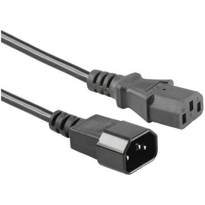 Sbox PC-POWER-C14-2/R 220V UPS C-13-C-14 2M (2 m), Câble d'alimentation, Noir - Publicité Sbox PC-POWER-C14-2/R 220V UPS C-13-C-14 2M (2 m), Câble d'alimentation, Noir - Publicité