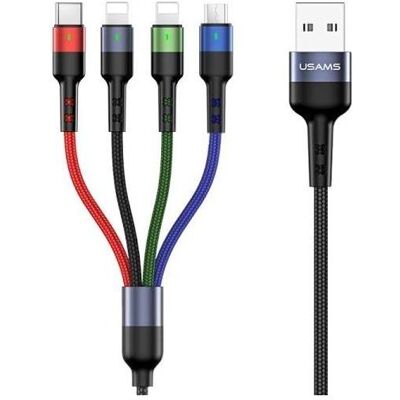 Usams 4 in 1 USB Kabel (3 m, USB 3.2 Gen 1), Câble USB - Publicité Usams 4 in 1 USB Kabel (3 m, USB 3.2 Gen 1), Câble USB - Publicité