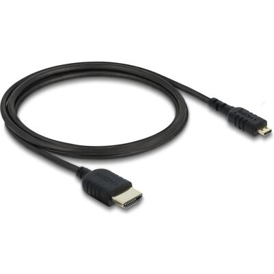 Câble HDMI Micro à HDMI - 8K 60Hz - 1m - Noir - Publicité Câble HDMI Micro à HDMI - 8K 60Hz - 1m - Noir - Publicité