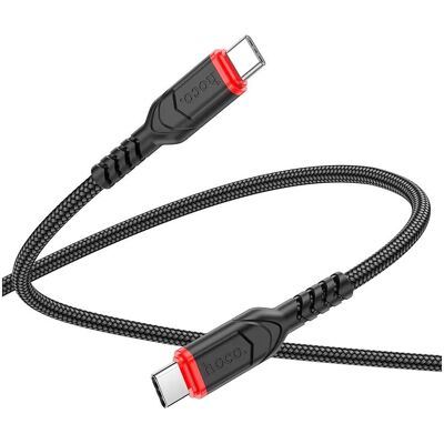 Hoco Cable cable Type C to Type C 3A 60W X59 3 m black (3 m, USB 3.2 Gen 1, 60 W), Câble USB - Publicité Hoco Cable cable Type C to Type C 3A 60W X59 3 m black (3 m, USB 3.2 Gen 1, 60 W), Câble USB - Publicité