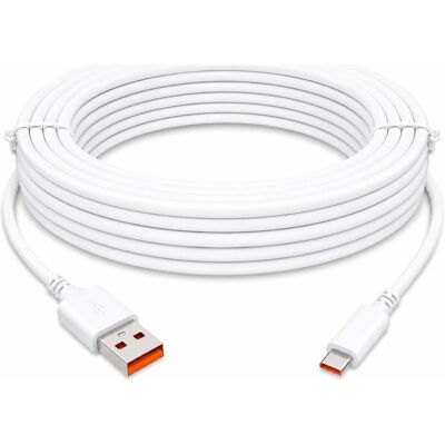 PowerGuard Câble d'alimentation et de données USB-A vers USB-C de 8 m pour caméras de sécurité (8 m), Câble USB - Publicité PowerGuard Câble d'alimentation et de données USB-A vers USB-C de 8 m pour caméras de sécurité (8 m), Câble USB - Publicité