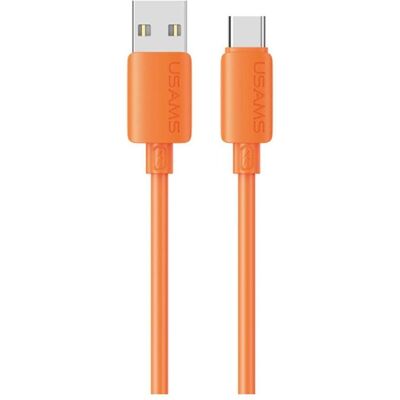 Usams Cable U98 3A Silicone Fast Charging USB-C orange (1 m, 18 W), Câble USB - Publicité Usams Cable U98 3A Silicone Fast Charging USB-C orange (1 m, 18 W), Câble USB - Publicité