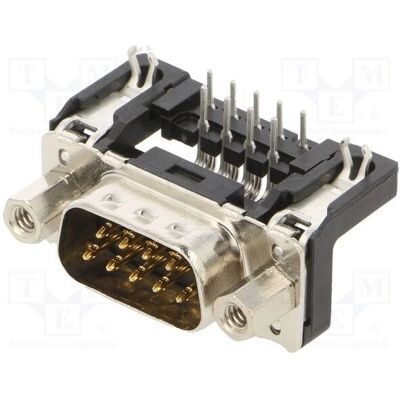 Harting Connecteur : D-Sub, broche n° 9, connecteur mâle sur circuits imprimés, coudé à 90°, montage en, Câble + prise électronique - Publicité Harting Connecteur : D-Sub, broche n° 9, connecteur mâle sur circuits imprimés, coudé à 90°, montage en, Câble + prise électronique - Publicité