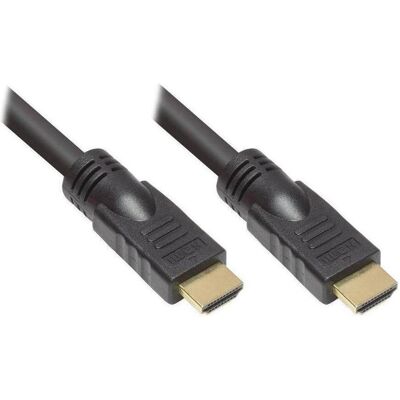 Kabelmeister Câble de connexion Câble HDMI haute vitesse avec Ethernet, connecteurs plaqués or, noir, 15m (15 m), Câble vidéo, Noir - Publicité Kabelmeister Câble de connexion Câble HDMI haute vitesse avec Ethernet, connecteurs plaqués or, noir, 15m (15 m), Câble vidéo, Noir - Publicité