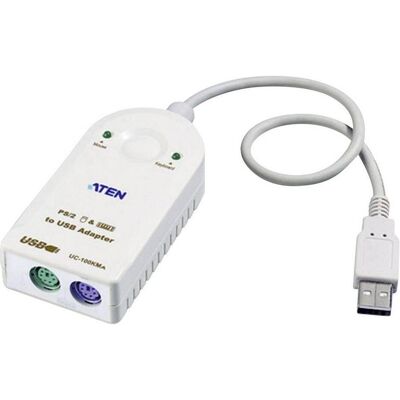 Aten UC100KMA Adaptateur clavier / souris, Commutateur KVM, Gris - Publicité Aten UC100KMA Adaptateur clavier / souris, Commutateur KVM, Gris - Publicité