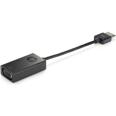 HP HDMI à VGA (VGA, 16 cm), Adaptateur données + vidéo, Noir - Publicité HP HDMI à VGA (VGA, 16 cm), Adaptateur données + vidéo, Noir - Publicité