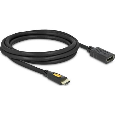 Delock HDMI — HDMI (2 m), Câble vidéo, Noir - Publicité Delock HDMI — HDMI (2 m), Câble vidéo, Noir - Publicité