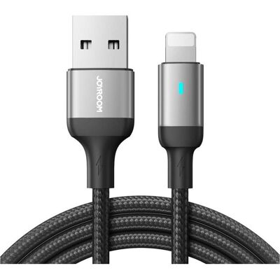 Joyroom S-UL012A10 Extraordinary Series 2.4A USB-A to Lightning Fast Charging Data Cable 2m-Black (2 m, USB 3.2 Gen 1), Câble USB - Publicité Joyroom S-UL012A10 Extraordinary Series 2.4A USB-A to Lightning Fast Charging Data Cable 2m-Black (2 m, USB 3.2 Gen 1), Câble USB - Publicité