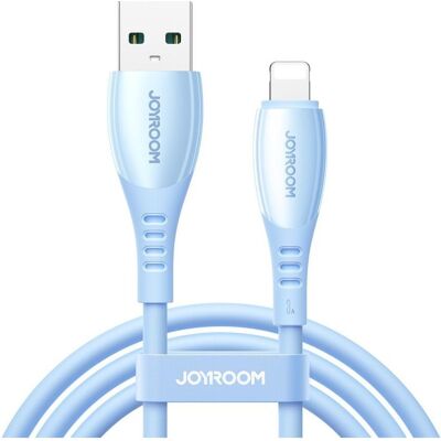 Joyroom S-A59 Vibrant Series 3A Fast Charging Data Cable (USB-A to Lightning) 1.2m - Blue (1.20 m, 30 W), Câble USB - Publicité Joyroom S-A59 Vibrant Series 3A Fast Charging Data Cable (USB-A to Lightning) 1.2m - Blue (1.20 m, 30 W), Câble USB - Publicité