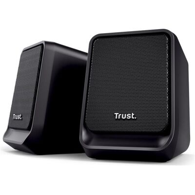 Trust Milo 2.0, 2.0 canaux, 12 W, PC/ordinateur portable, noir, appareil grand public,, Haut-parleur PC, Noir - Publicité Trust Milo 2.0, 2.0 canaux, 12 W, PC/ordinateur portable, noir, appareil grand public,, Haut-parleur PC, Noir - Publicité