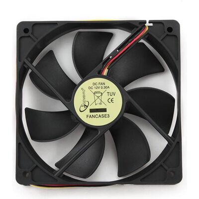 Gembird FANCASE3/Boule (120 mm, 1x), Ventilateur PC, Noir - Publicité Gembird FANCASE3/Boule (120 mm, 1x), Ventilateur PC, Noir - Publicité
