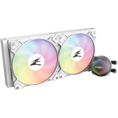 Zalman ALPHA24 White CPU Liquid Cooler 240mm Radiator 2 x 10 mm Fan ARGB pump Dual, Refroidissement liquide CPU, Blanc - Publicité Zalman ALPHA24 White CPU Liquid Cooler 240mm Radiator 2 x 10 mm Fan ARGB pump Dual, Refroidissement liquide CPU, Blanc - Publicité
