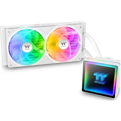 Thermaltake TH240 V3 ARGB Sync AIO Snow Edition, Refroidissement liquide CPU, Blanc - Publicité Thermaltake TH240 V3 ARGB Sync AIO Snow Edition, Refroidissement liquide CPU, Blanc - Publicité