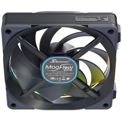 Seasonic MagFlow ARGB (120 mm, 3x), Ventilateur PC, Noir - Publicité Seasonic MagFlow ARGB (120 mm, 3x), Ventilateur PC, Noir - Publicité