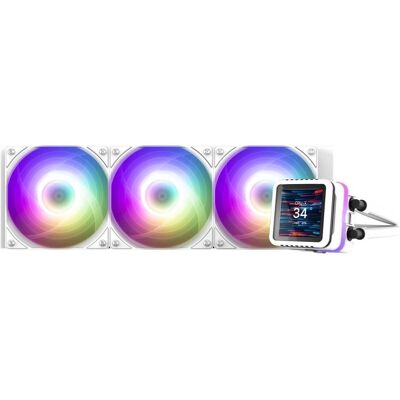 Refroidisseur d'eau CPU Zalman ALPHA2 DS 360mm Blanc - Écran LCD en temps réel - Publicité Refroidisseur d'eau CPU Zalman ALPHA2 DS 360mm Blanc - Écran LCD en temps réel - Publicité