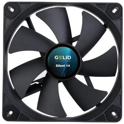 Gelid FN-PX14-11 (140 mm, 1x), Ventilateur PC, Noir - Publicité Gelid FN-PX14-11 (140 mm, 1x), Ventilateur PC, Noir - Publicité