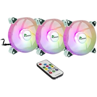 Intertech Argus RS06 (120 mm, 3x), Ventilateur PC, Multicolore, Gris - Publicité Intertech Argus RS06 (120 mm, 3x), Ventilateur PC, Multicolore, Gris - Publicité