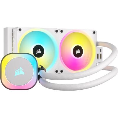 Corsair iCUE Link H100i RGB AIO, Refroidissement liquide CPU, Blanc - Publicité Corsair iCUE Link H100i RGB AIO, Refroidissement liquide CPU, Blanc - Publicité