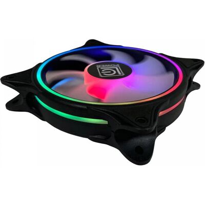 LC-Power LC-CF-120-ARGB-B Noir Ventilateur de boîtier 120mm 12x12CM retail (120 mm, 1x), Ventilateur PC, Noir - Publicité LC-Power LC-CF-120-ARGB-B Noir Ventilateur de boîtier 120mm 12x12CM retail (120 mm, 1x), Ventilateur PC, Noir - Publicité