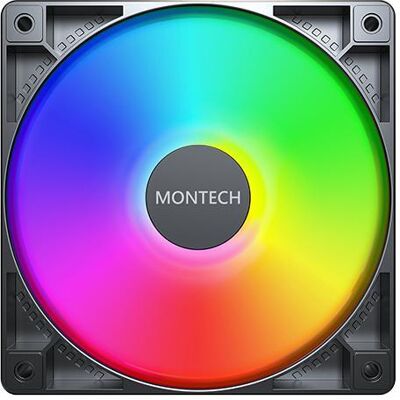 Montech GF120 PWM (120 mm, 1x), Ventilateur PC, Noir - Publicité Montech GF120 PWM (120 mm, 1x), Ventilateur PC, Noir - Publicité