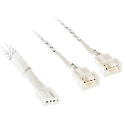 Kolink 1-2 PWM Lüfter Splitterkabel - 35cm, geflochten, weiss (35 cm, PWM à 4 broches), Câble interne (PC) - Publicité Kolink 1-2 PWM Lüfter Splitterkabel - 35cm, geflochten, weiss (35 cm, PWM à 4 broches), Câble interne (PC) - Publicité