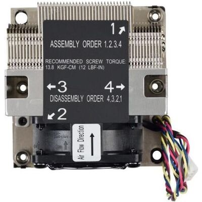Supermicro Dissipateur Thermique Actif 2u Pour Processeur (64.64 mm), Ventirad processeur, Noir, Argent - Publicité Supermicro Dissipateur Thermique Actif 2u Pour Processeur (64.64 mm), Ventirad processeur, Noir, Argent - Publicité