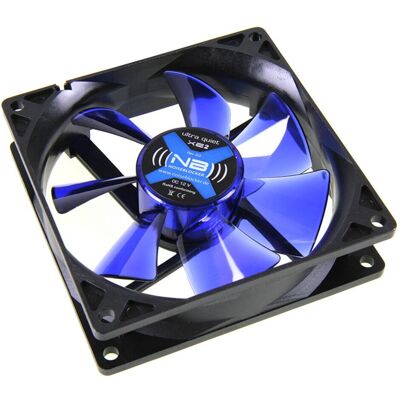 Noiseblocker BlackSilent XE2 Rev. 2.0 (92 mm, 1x), Ventilateur PC, Noir, Bleu - Publicité Noiseblocker BlackSilent XE2 Rev. 2.0 (92 mm, 1x), Ventilateur PC, Noir, Bleu - Publicité