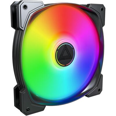 Montech HP140 ARGB PWM Noir (140 mm, 1x), Ventilateur PC, Noir - Publicité Montech HP140 ARGB PWM Noir (140 mm, 1x), Ventilateur PC, Noir - Publicité